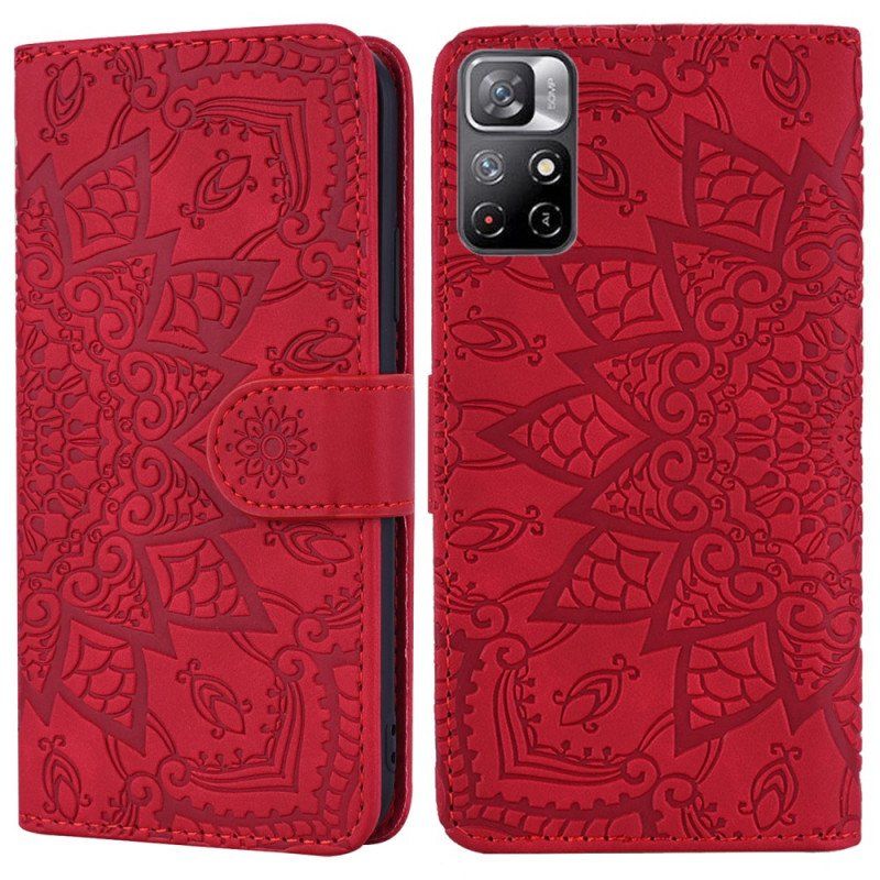 Etui Folio do Poco M4 Pro 5G Barokowo-mandala