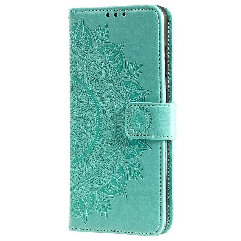 Etui Folio do Poco M4 Pro 5G Mandala Słońca