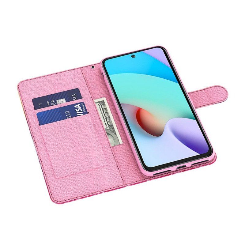 Etui Folio do Poco M4 Pro 5G Niebieskie Motyle