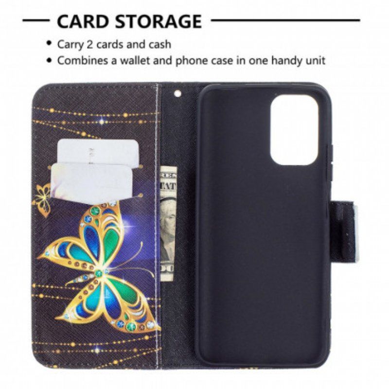 Etui Folio do Poco M5s Magiczny Motyl