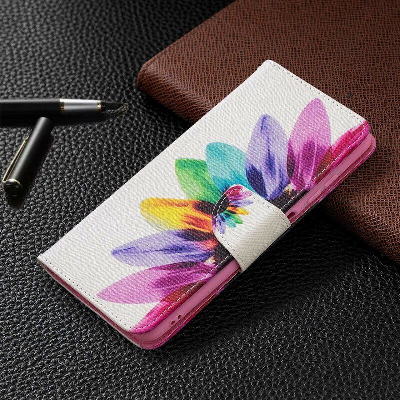 Etui Folio do Poco X3 / X3 Pro / X3 NFC Akwarela Kwiat