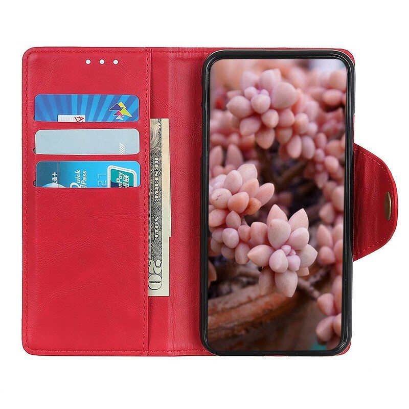 Etui Folio do Poco X3 / X3 Pro / X3 NFC Guzik Ze Sztucznej Skóry