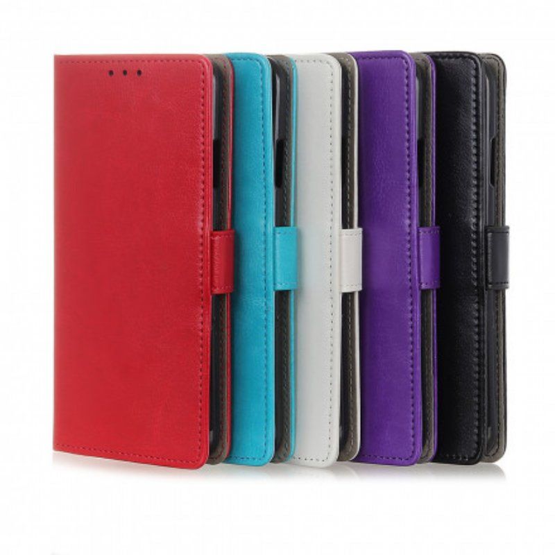 Etui Folio do Poco X3 / X3 Pro / X3 NFC Prosty Efekt Błyszczącej Skóry