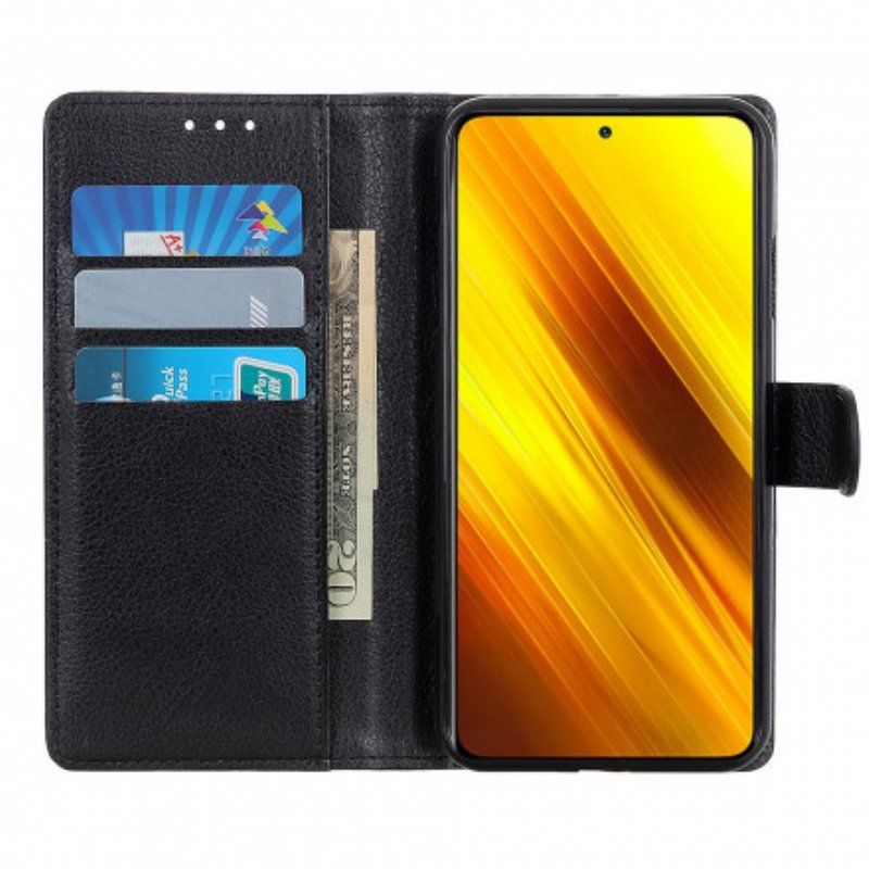 Etui Folio do Poco X3 / X3 Pro / X3 NFC Sztuczna Skóra Liczi