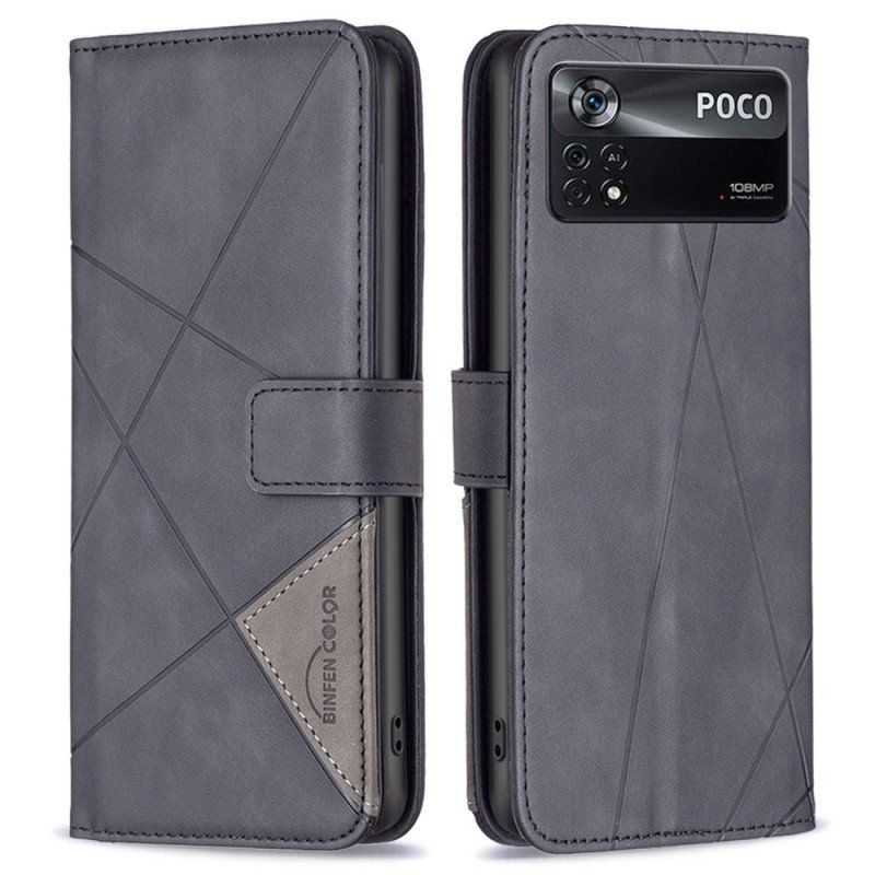 Etui Folio do Poco X4 Pro 5G Kolor Binfena