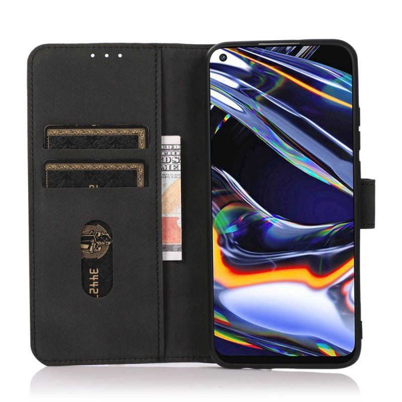 Etui Folio do Poco X4 Pro 5G Modny Efekt Skóry Khazneh