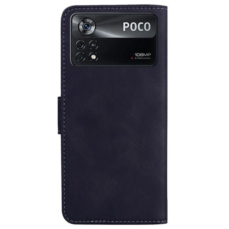 Etui Folio do Poco X4 Pro 5G Nadruk Motyla