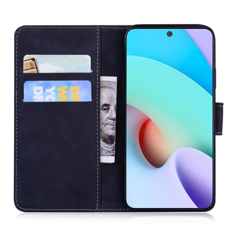 Etui Folio do Poco X4 Pro 5G Nadruk Tygrysa