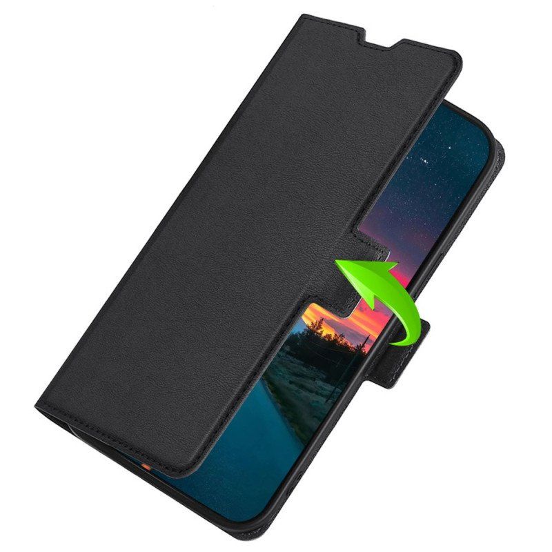 Etui Folio do Poco X4 Pro 5G Styl Z Bardzo Delikatnej Skóry