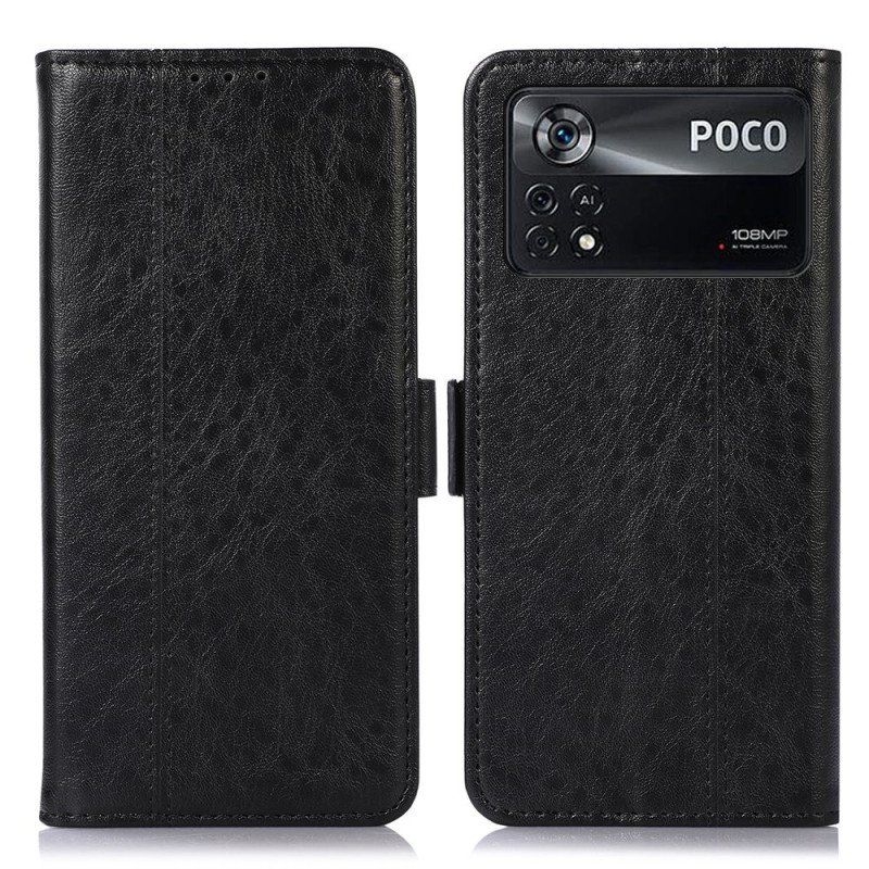 Etui Folio do Poco X4 Pro 5G Stylowa Skórzana Moda