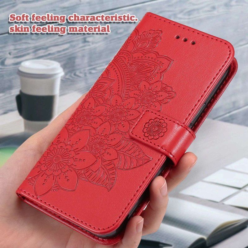 Etui Folio do Poco X4 Pro 5G z Łańcuch Paskowata Mandala