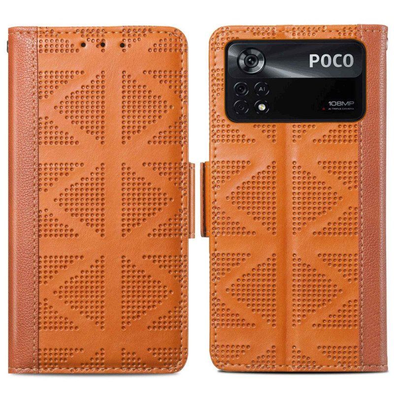 Etui Folio do Poco X4 Pro 5G Zabytkowy Styl