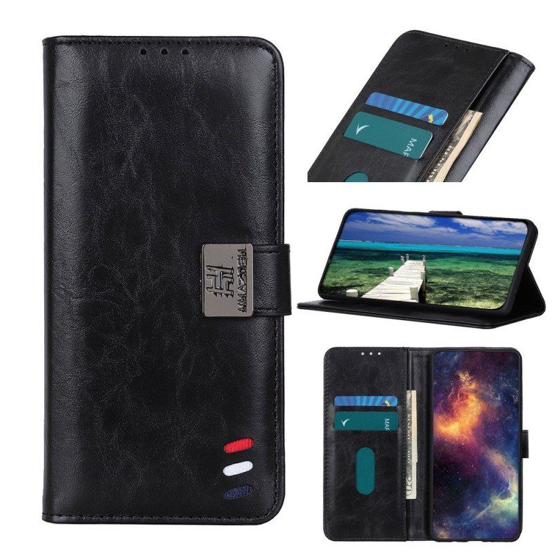 Etui Folio do Poco X4 Pro 5G Zapięcie Srebrne