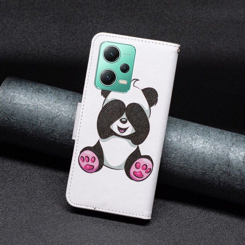 Etui Folio do Poco X5 5G Moja Panda