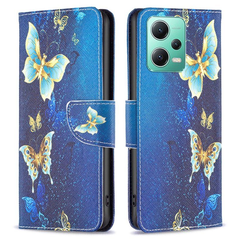 Etui Folio do Poco X5 5G Motyle