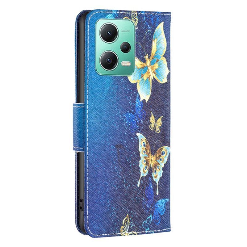 Etui Folio do Poco X5 5G Motyle