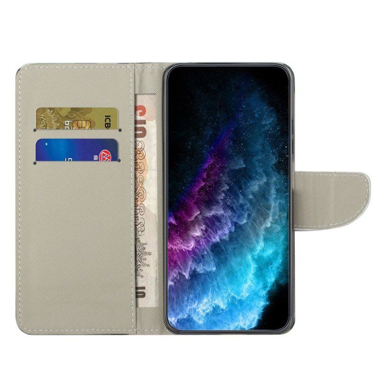 Etui Folio do Poco X5 5G Wieża Eiffla