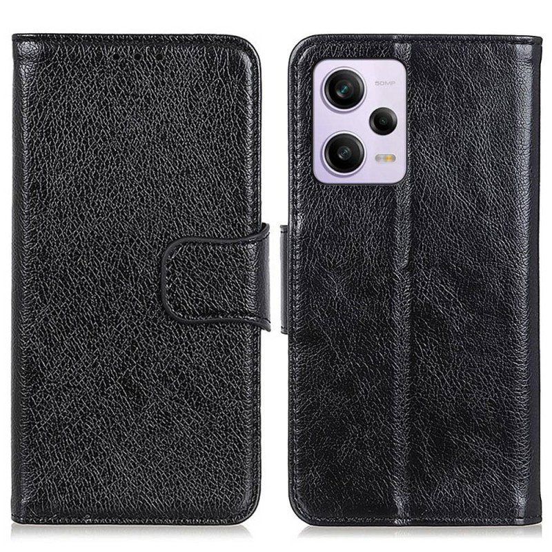 Etui Folio do Poco X5 Pro 5G Dwoina Skóry Nappa