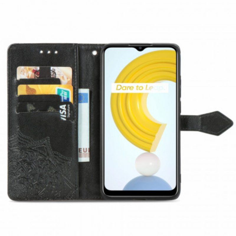 Etui Folio do Realme C21 Średniowiecze Mandali