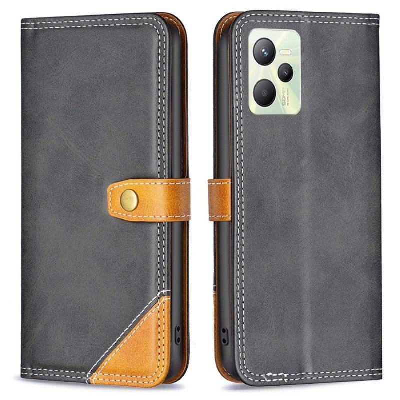 Etui Folio do Realme C35 Dwukolorowy Kolor Binfen