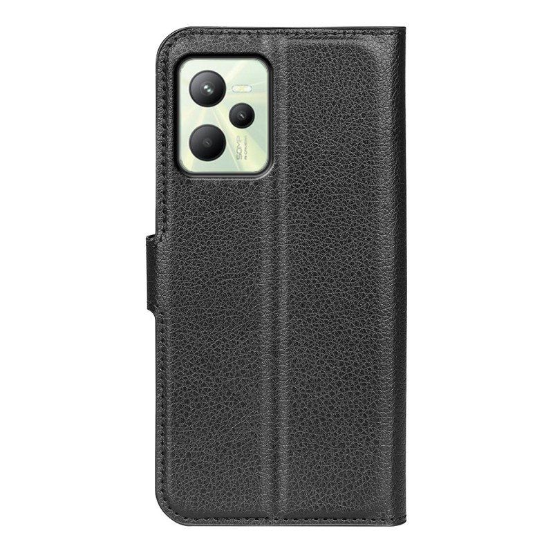 Etui Folio do Realme C35 Tekstura Liczi