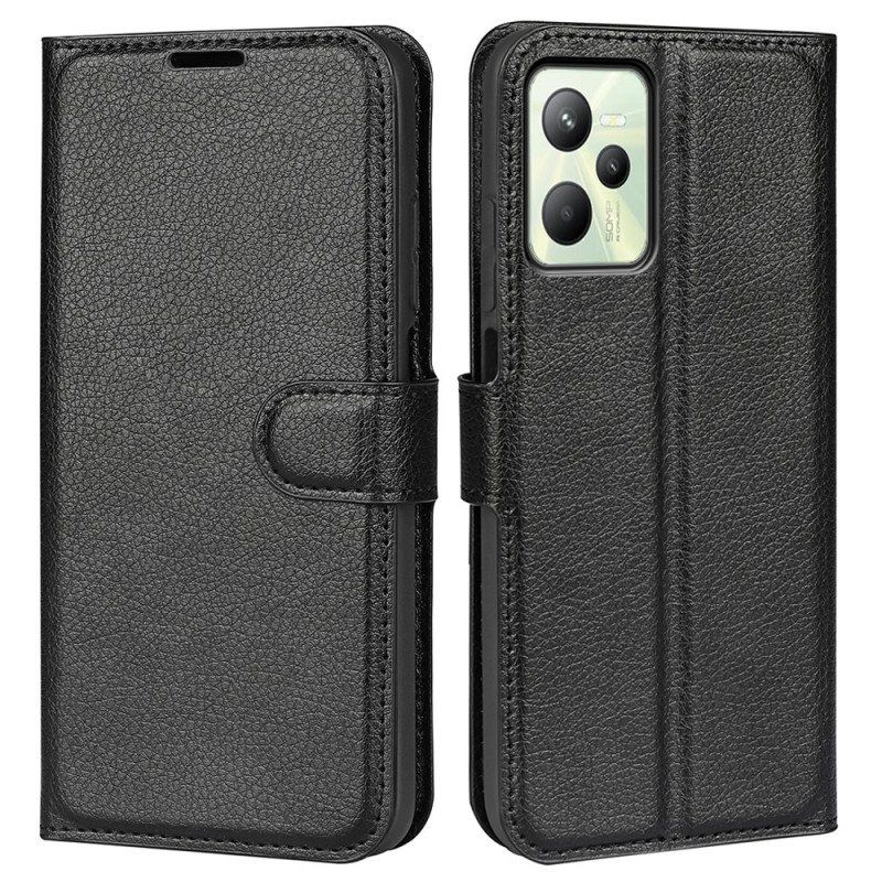 Etui Folio do Realme C35 Tekstura Liczi