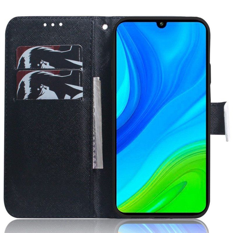 Etui Folio do Realme C35 z Łańcuch Stringi Safari