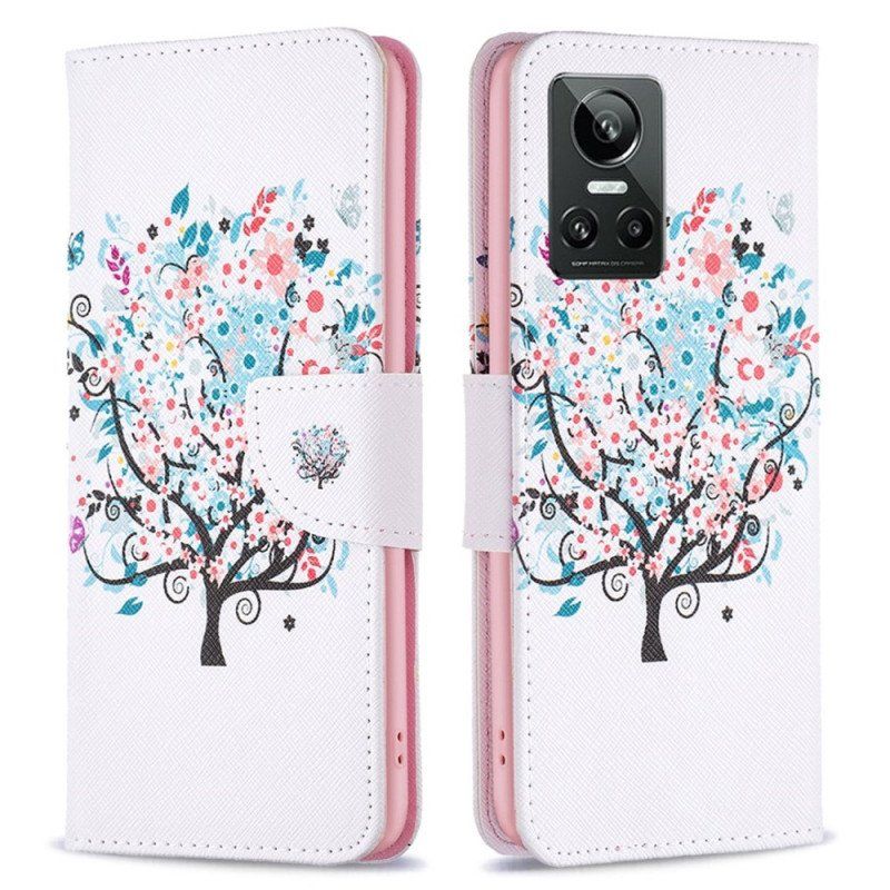 Etui Folio do Realme GT Neo 3 Drzewo Fantazji