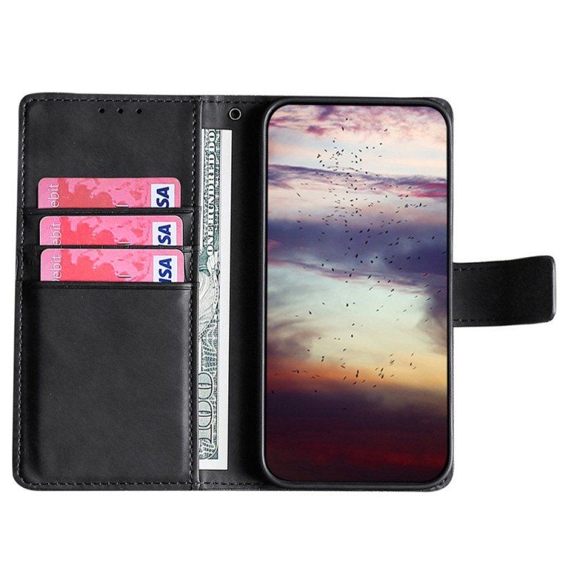 Etui Folio do Realme GT Neo 3 Krokodyl Tekstura