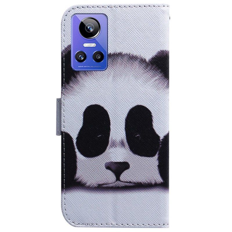 Etui Folio do Realme GT Neo 3 Smutna Panda