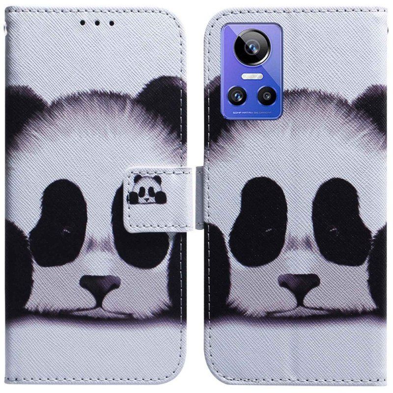 Etui Folio do Realme GT Neo 3 Smutna Panda