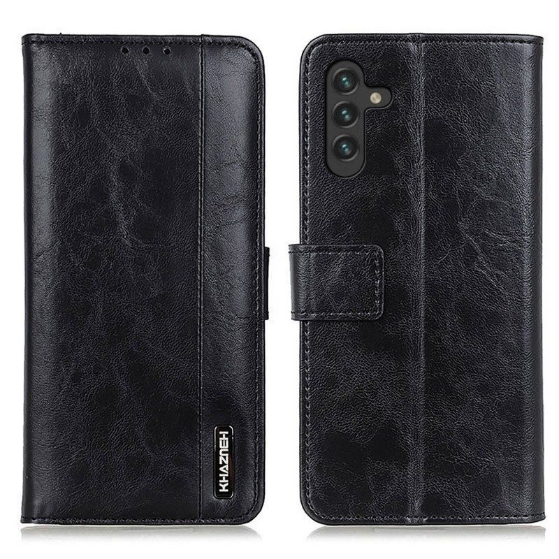 Etui Folio do Samsung Galaxy A13 5G / A04s Khazneh Elegancki Skórzany Styl