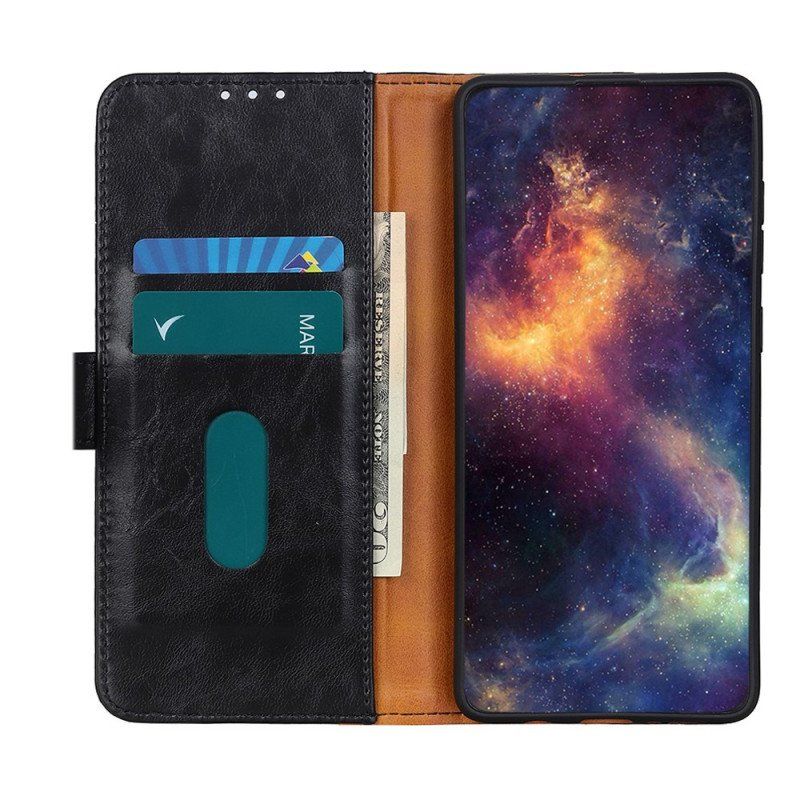 Etui Folio do Samsung Galaxy A13 5G / A04s Khazneh Elegancki Skórzany Styl