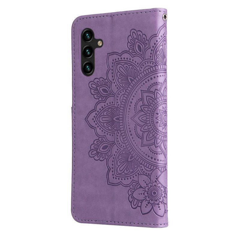 Etui Folio do Samsung Galaxy A13 5G / A04s Kwiatowa Mandala