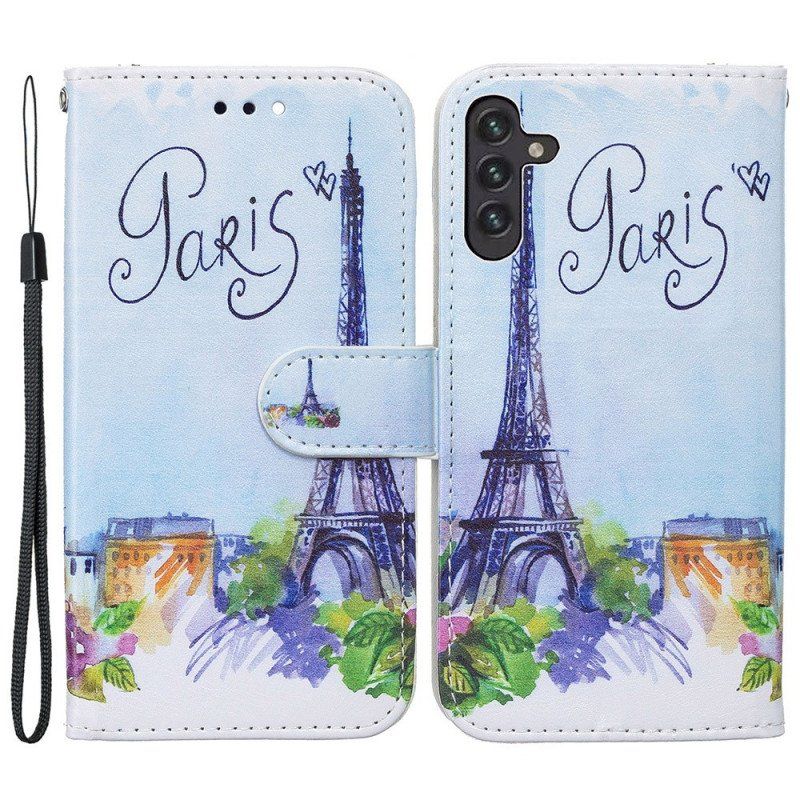 Etui Folio do Samsung Galaxy A13 5G / A04s Malarstwo Paryż