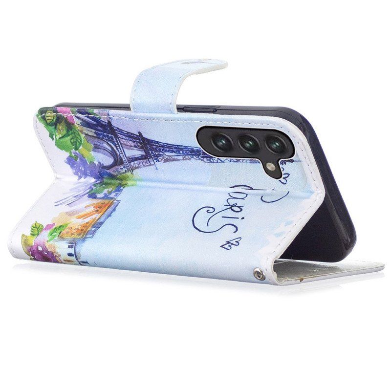 Etui Folio do Samsung Galaxy A13 5G / A04s Malarstwo Paryż