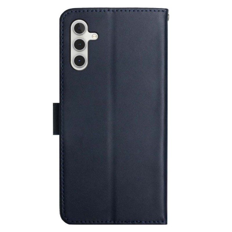 Etui Folio do Samsung Galaxy A13 5G / A04s Prawdziwa Skóra Nappa