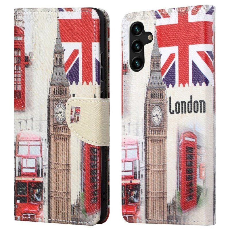 Etui Folio do Samsung Galaxy A13 5G / A04s Życie W Londynie