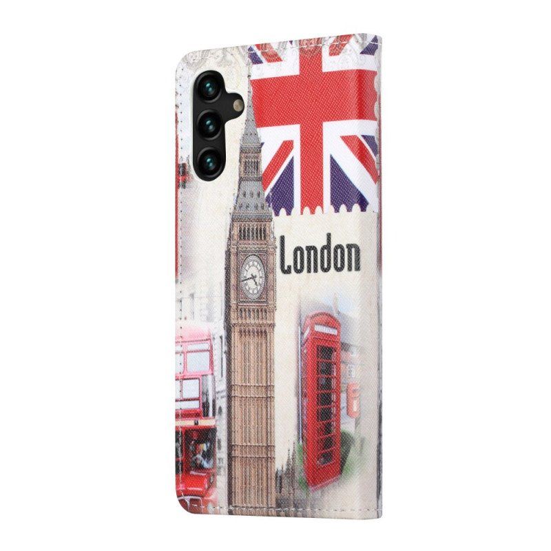 Etui Folio do Samsung Galaxy A13 5G / A04s Życie W Londynie