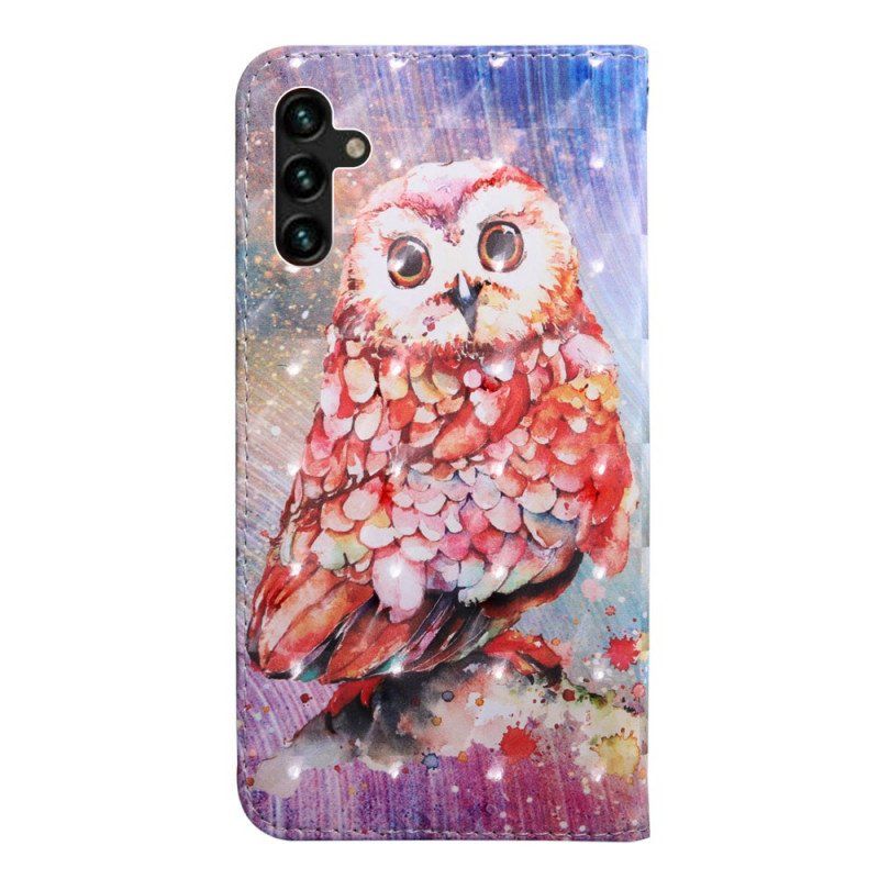 Etui Folio do Samsung Galaxy A13 5G / A04s Sowa Malarz