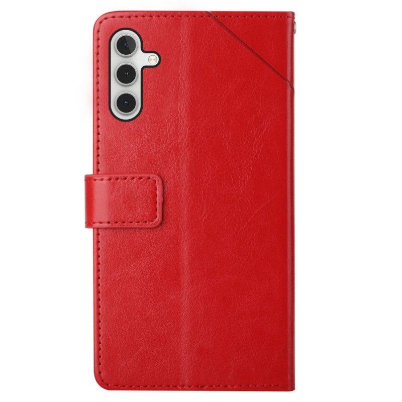 Etui Folio do Samsung Galaxy A13 5G / A04s Stylowa Skórzana Konstrukcja Geo Y