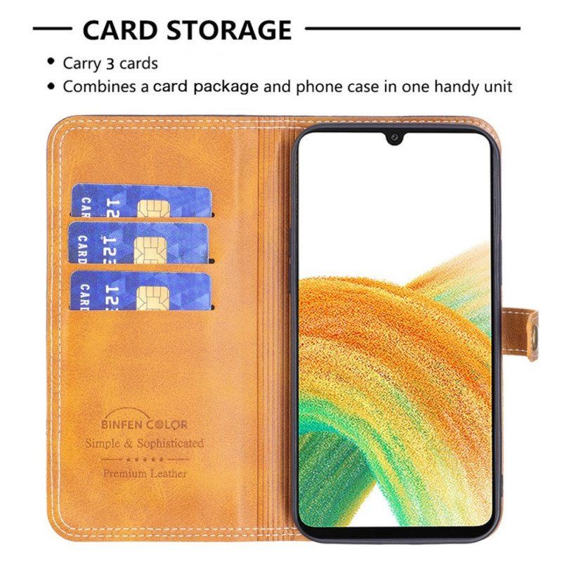 Etui Folio do Samsung Galaxy A13 Dwukolorowy Kolor Binfen