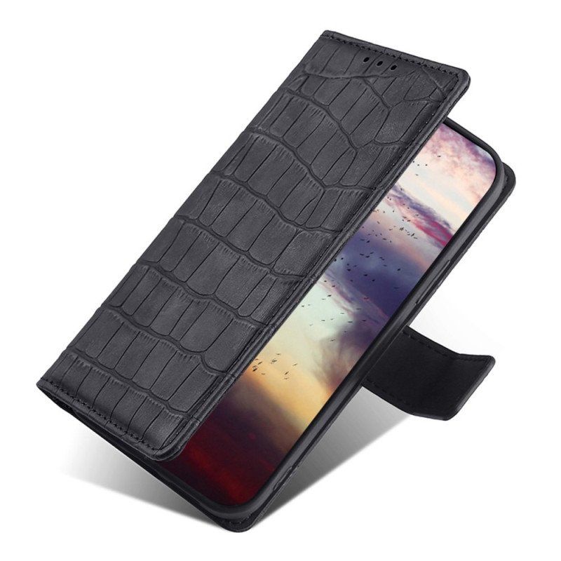 Etui Folio do Samsung Galaxy A13 Efekt Skóry Krokodyla