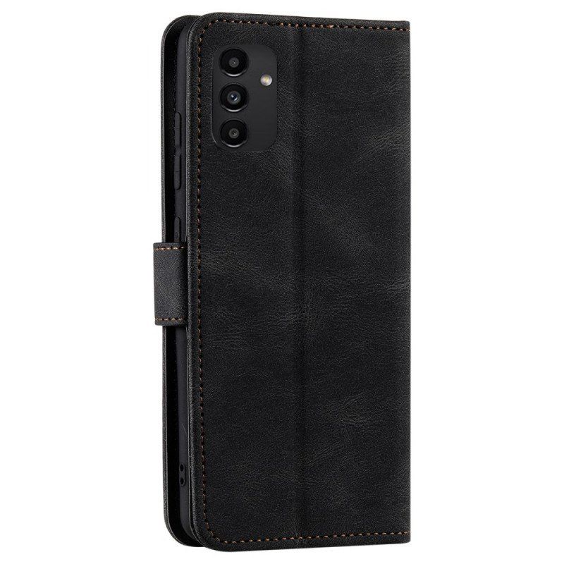 Etui Folio do Samsung Galaxy A13 Szwy W Dotyku