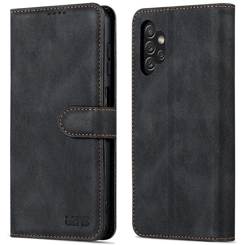 Etui Folio do Samsung Galaxy A13 z Łańcuch Paski W Stylu Vintage Azns