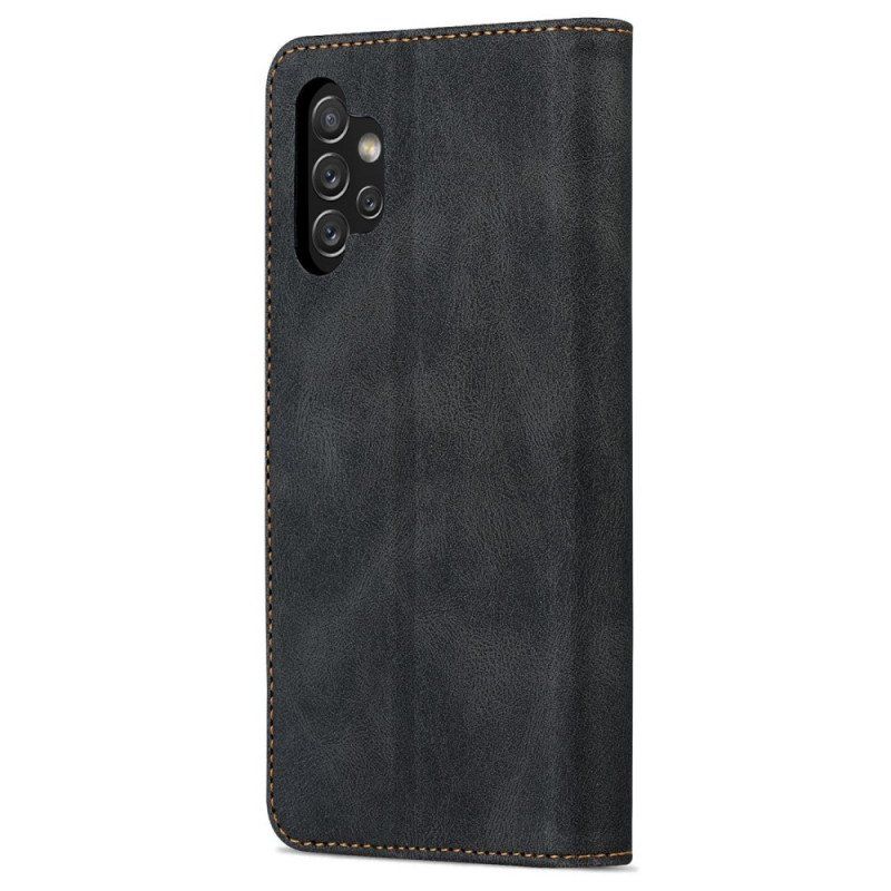 Etui Folio do Samsung Galaxy A13 z Łańcuch Paski W Stylu Vintage Azns