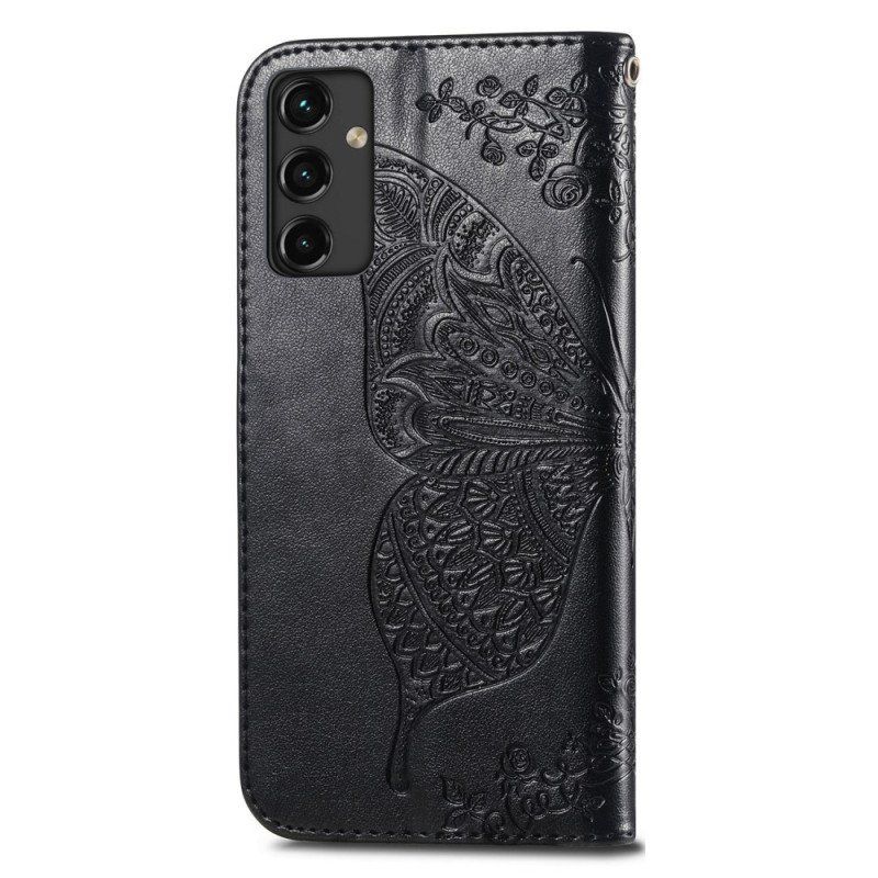 Etui Folio do Samsung Galaxy A14 / A14 5G Barokowy Motyl