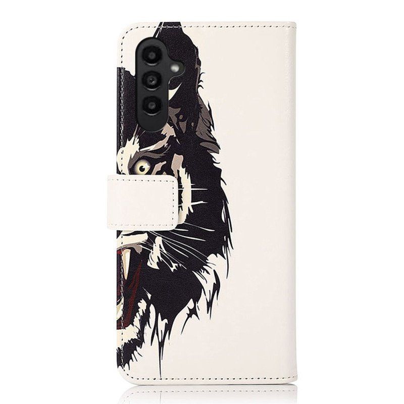 Etui Folio do Samsung Galaxy A14 / A14 5G Dziki Tygrys