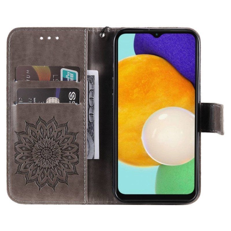 Etui Folio do Samsung Galaxy A14 / A14 5G Mandala Sun Ze Smyczą