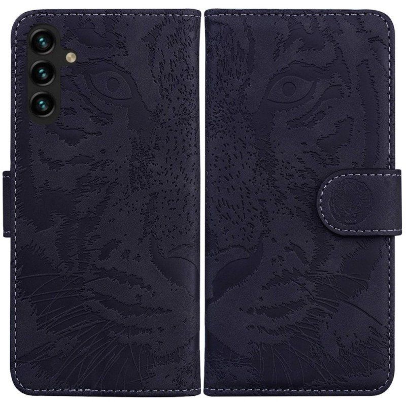 Etui Folio do Samsung Galaxy A14 / A14 5G Nadruk Tygrysa